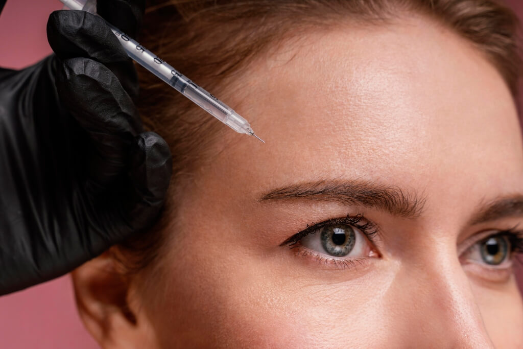 Bótox en la frente: beneficios y resultados